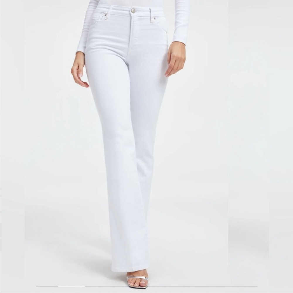 NWT Good American Good Classic Slim Bootcut Size 0 White